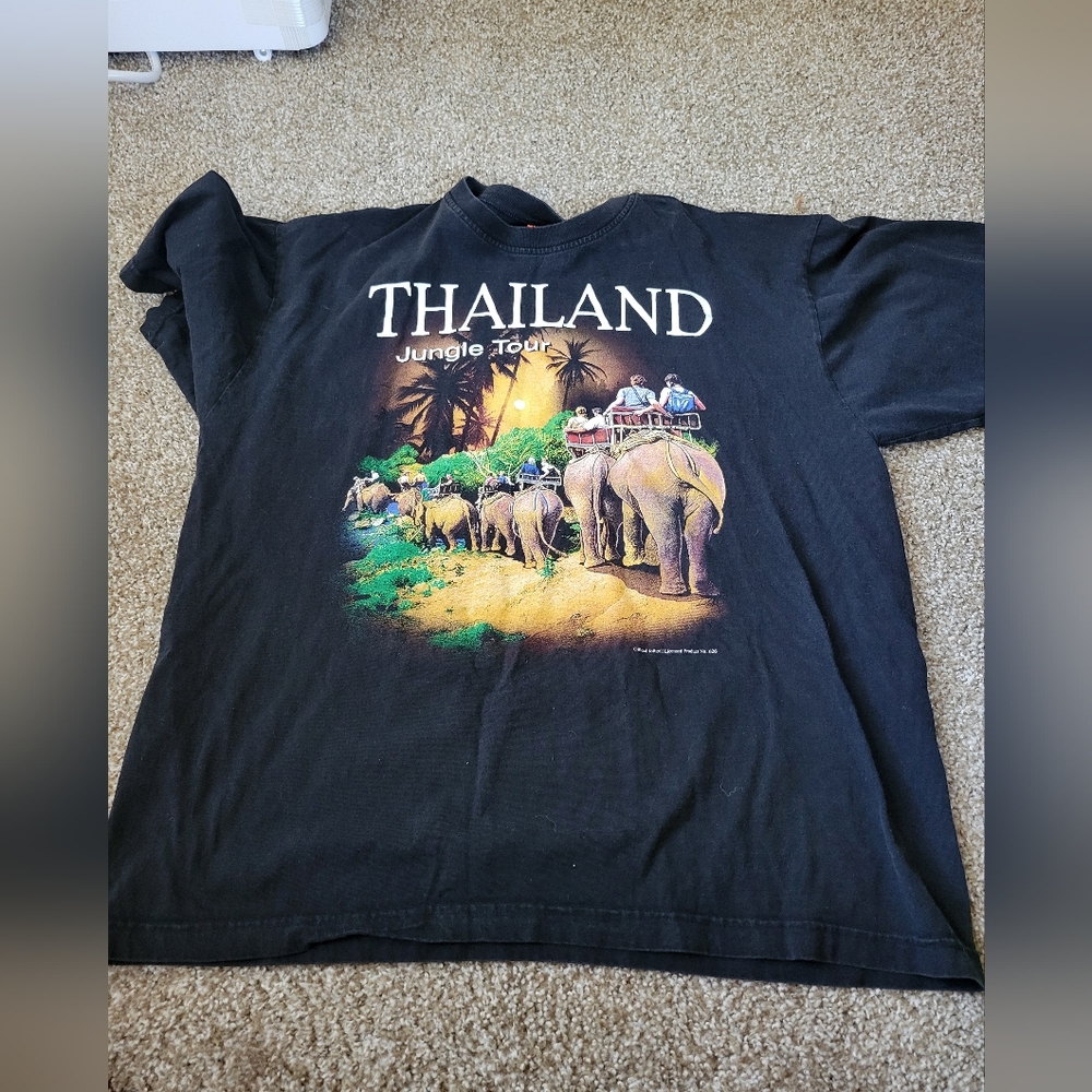 JOLIGOLF T-Shirt Souvenir Destination Chiang Mai Jungle Tour Vintage 90S Size XL
